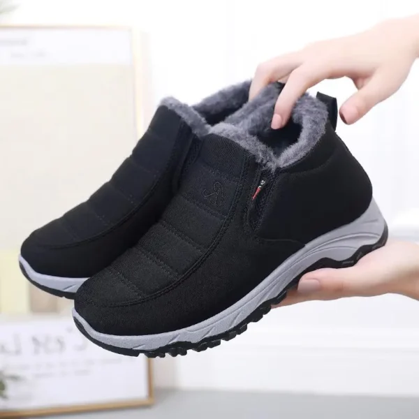 Winter New Women's Boots fleece-lined Thickened Snow Boots Middle-aged and Elderly Short Boots Warm Old Beijing Cotton Boots - Image 2
