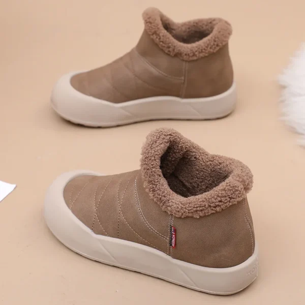 Winter Women's Plus Velvet Shoes Female Casual Warm Non-Slip Boots Outdoor Thick Slip-on Snow Boots For Women - Image 3