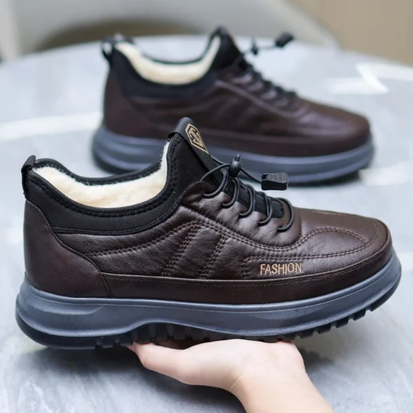 2025 Men's Shoes Running Non-slip Cotton Shoes Outdoor Lace-up Hiking Shoes Casual sneaker Men's sneaker - Image 4