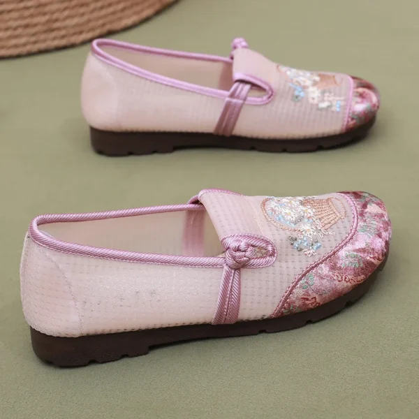 Shoes Women's Soft Sole Casual Shoes Spring New Ethnic Style Embroidered Shoes Non-Slip 1 Slip-On Shoes Women's Shoes - Image 4