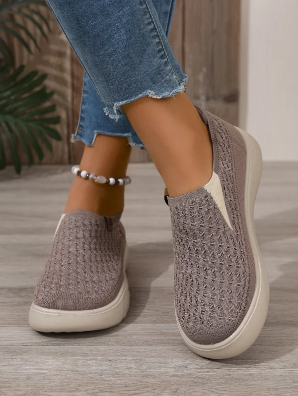 Women's Fashionable and Lightweight Casual Sports Shoes, New Breathable Soft Soled Walking Flat Shoes, Outdoor Travel Boat Shoes - Image 7