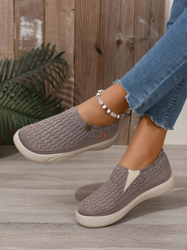 Women's Fashionable and Lightweight Casual Sports Shoes, New Breathable Soft Soled Walking Flat Shoes, Outdoor Travel Boat Shoes - Image 9
