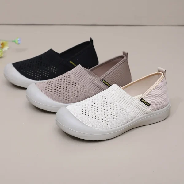Women's Casual Shoes Summer New Mesh Leg Flat Shoes Women's Shoes Breathable Mesh Lightweight Soft Bottom Women's Shoes - Image 5