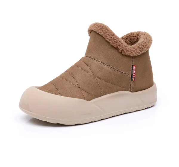 Winter Women's Plus Velvet Shoes Female Casual Warm Non-Slip Boots Outdoor Thick Slip-on Snow Boots For Women - Image 4