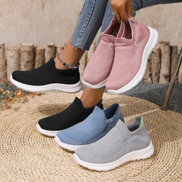 Summer Women's New Mesh Shoes Casual Breathable Women's Sleeved Shoes Lightweight Soft Sole Non-slip Women's Fashion sneaker - Image 7