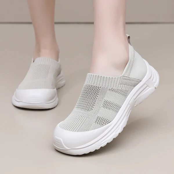 Shoes Women's Summer New Ladies' Casual Mesh Shoes 1 Slip-on Lazy Shoes Breathable Non-slip Wear-resistant Fashion Trendy Shoes - Image 5