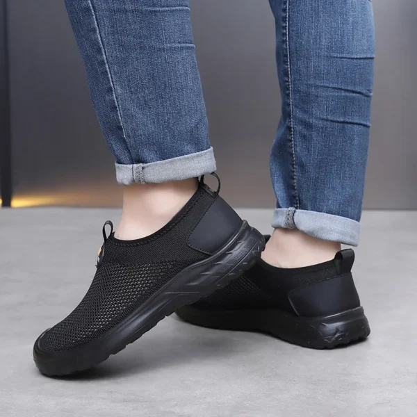 Men's sneaker Classic Casual Shoes Breathable Mesh Running sneaker Without Shoelaces Light Men's Shoes - Image 4