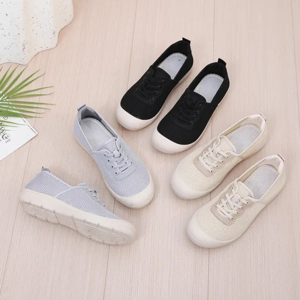 Women's Summer Casual Sports Shoes Mesh Breathable Soft Sole Women's Shoes Fashion Joker Color-matching Trendy Women's Shoes - Image 6