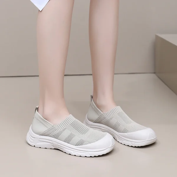 Shoes Women's Summer New Ladies' Casual Mesh Shoes 1 Slip-on Lazy Shoes Breathable Non-slip Wear-resistant Fashion Trendy Shoes - Image 7