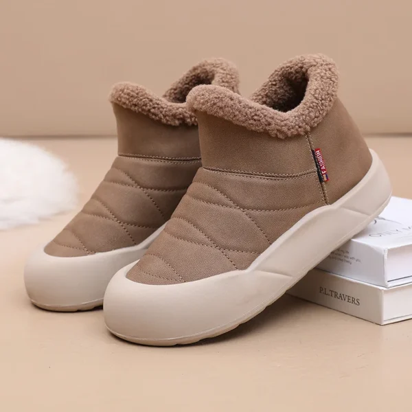 Winter Women's Plus Velvet Shoes Female Casual Warm Non-Slip Boots Outdoor Thick Slip-on Snow Boots For Women - Image 7