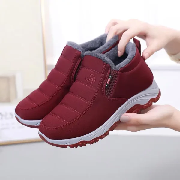 Winter New Women's Boots fleece-lined Thickened Snow Boots Middle-aged and Elderly Short Boots Warm Old Beijing Cotton Boots