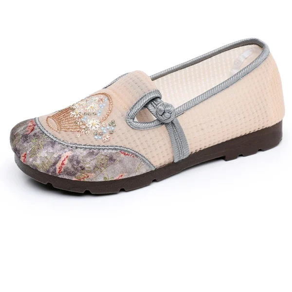 Shoes Women's Soft Sole Casual Shoes Spring New Ethnic Style Embroidered Shoes Non-Slip 1 Slip-On Shoes Women's Shoes - Image 2