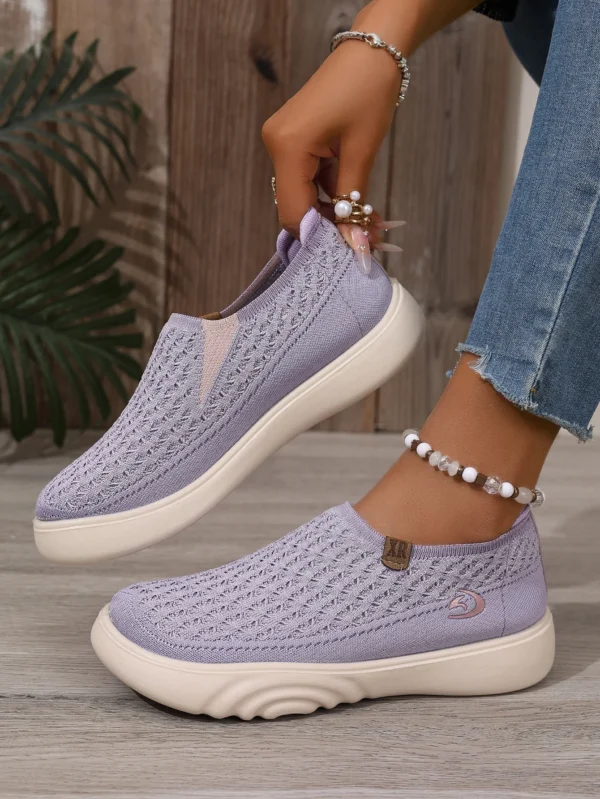 Women's Fashionable and Lightweight Casual Sports Shoes, New Breathable Soft Soled Walking Flat Shoes, Outdoor Travel Boat Shoes - Image 10