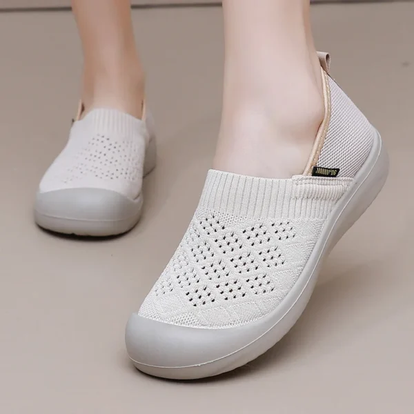 Women's Casual Shoes Summer New Mesh Leg Flat Shoes Women's Shoes Breathable Mesh Lightweight Soft Bottom Women's Shoes - Image 8