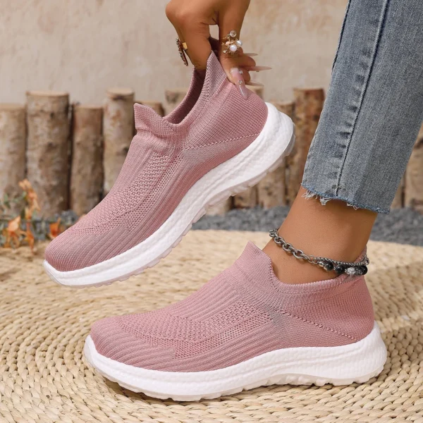 Summer Women's New Mesh Shoes Casual Breathable Women's Sleeved Shoes Lightweight Soft Sole Non-slip Women's Fashion sneaker - Image 8