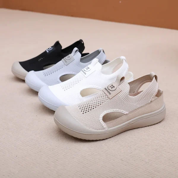 Women's Casual Shoes Summer New Hollow Breathable Lightweight Women's Shoes Casual Shoes Multicolor Choice Soft Sole Shoes - Image 6