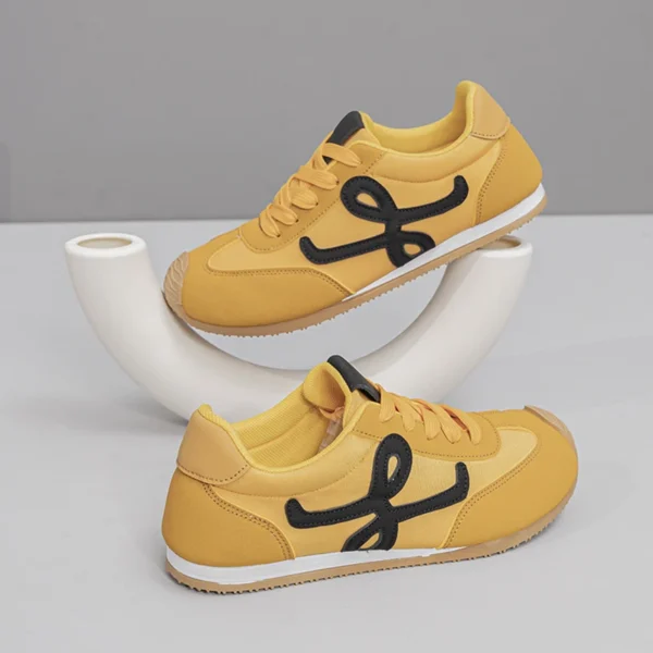 Women's Shoes New Retro Color Matching Flat Shoes Casual All-match Fashion Women's Summer Shoes Casual Shoes 2025 - Image 5