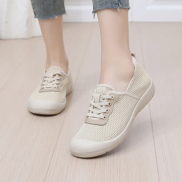 Women's Summer Casual Sports Shoes Mesh Breathable Soft Sole Women's Shoes Fashion Joker Color-matching Trendy Women's Shoes - Image 5