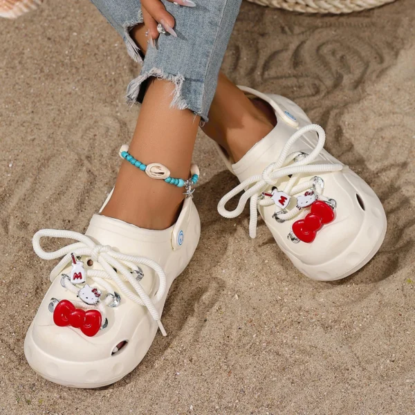 Summer Women Slippers Outdoor Beach Shoes Women's Shoes Kitty Cat Accessories Casual Home Slippers Sandals Women's Shoes - Image 2