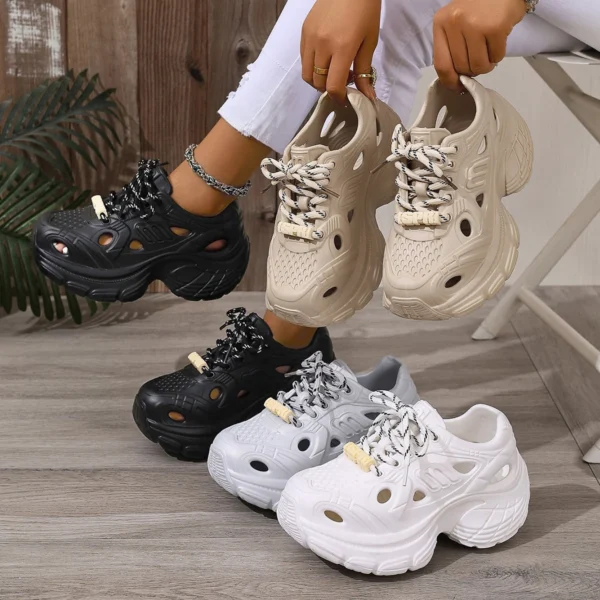 New Fashion Breathable Torre Shoes Summer Hole Shoes Non-slip Thick Bottom Women's Sandals Outdoor Women's Beach Shoes - Image 7