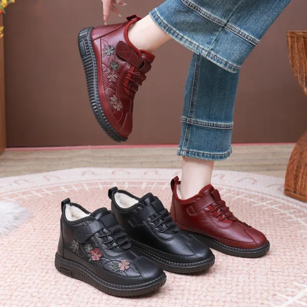 Cotton Boots Women's Winter Warm Women's Shoes Lightweight Winter Cotton Shoes Women's Flat Soft Cotton Shoes Women's Shoes - Image 6