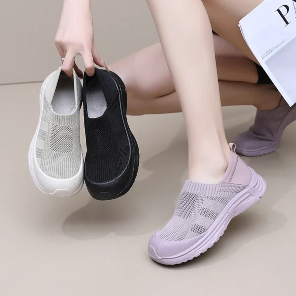 Shoes Women's Summer New Ladies' Casual Mesh Shoes 1 Slip-on Lazy Shoes Breathable Non-slip Wear-resistant Fashion Trendy Shoes - Image 8