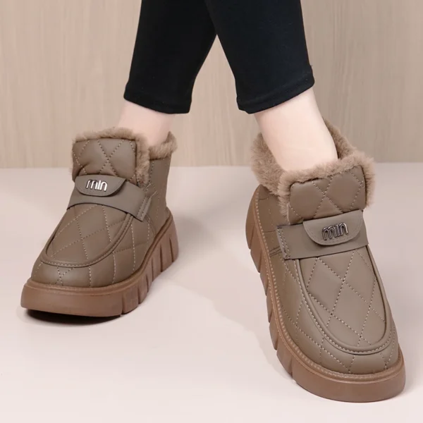 Short Snow Boots Winter New Model with Added Fleece Thickened Waterproof, Anti Slip and Warm Women's Short Boots Sneakers - Image 5
