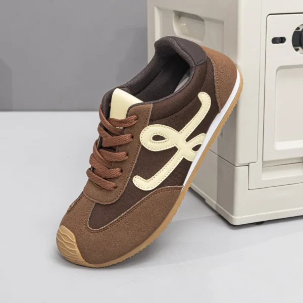 Women's Shoes New Retro Color Matching Flat Shoes Casual All-match Fashion Women's Summer Shoes Casual Shoes 2025 - Image 6
