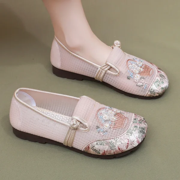 Shoes Women's Soft Sole Casual Shoes Spring New Ethnic Style Embroidered Shoes Non-Slip 1 Slip-On Shoes Women's Shoes - Image 7