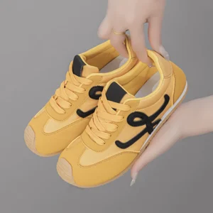 Women's Shoes New Retro Color Matching Flat Shoes Casual All-match Fashion Women's Summer Shoes Casual Shoes 2025