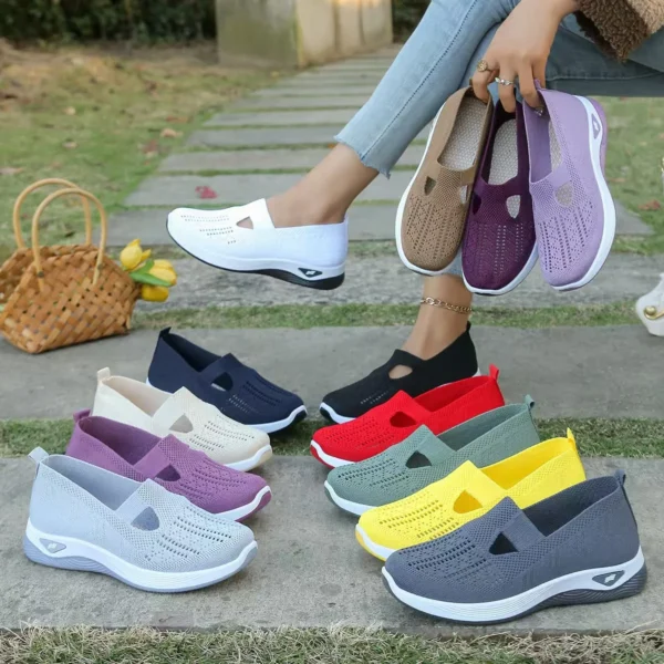 Casual Shoes Summer Canvas Shoes Comfortable Breathable Hollow Multicolor Choice Women Casual Shoes Soft Sole Shoes - Image 5