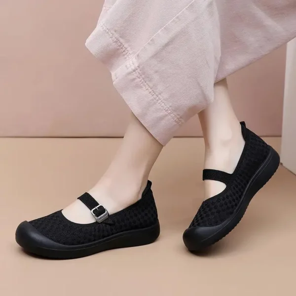 Women's Casual Shoes Summer New Breathable Fashion All-match Trendy Women's Shoes Hollow Design Flat Shoes Women's Shoes - Image 6