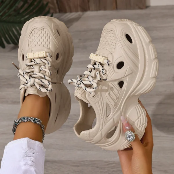 New Fashion Breathable Torre Shoes Summer Hole Shoes Non-slip Thick Bottom Women's Sandals Outdoor Women's Beach Shoes - Image 4
