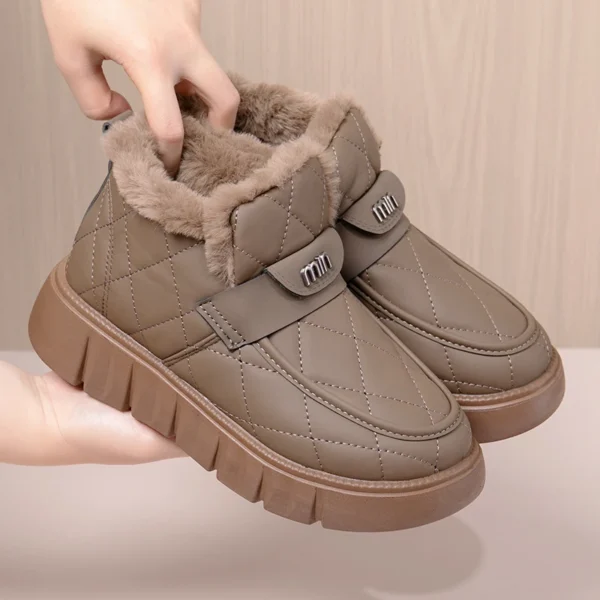 Short Snow Boots Winter New Model with Added Fleece Thickened Waterproof, Anti Slip and Warm Women's Short Boots Sneakers - Image 2