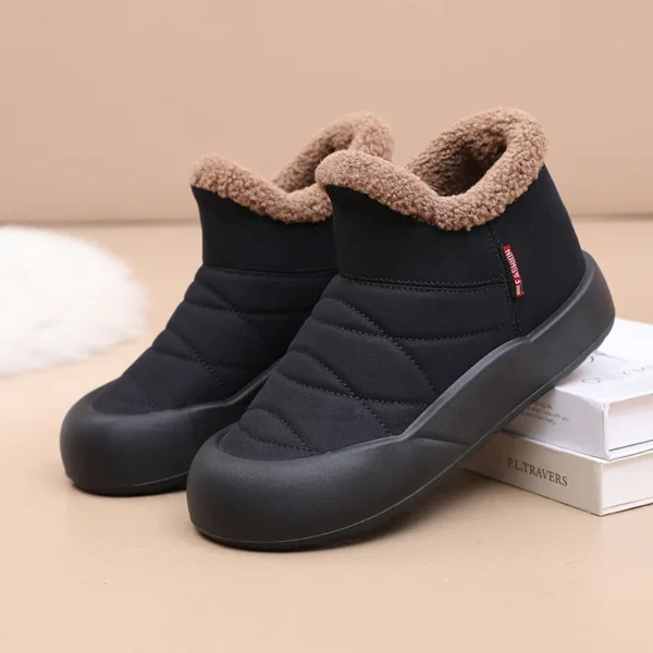 Winter Women's Plus Velvet Shoes Female Casual Warm Non-Slip Boots Outdoor Thick Slip-on Snow Boots For Women - Image 6