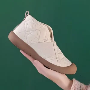 Simple Women Cotton Shoes Plush Warm Womens Snow Boots Lightweight Comfortable Women Casual Shoes in Winter Botines Para Mujeres