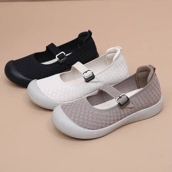 Women's Casual Shoes Summer New Breathable Fashion All-match Trendy Women's Shoes Hollow Design Flat Shoes Women's Shoes - Image 7
