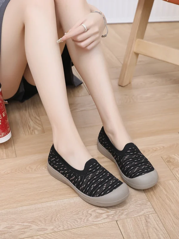 Women's 2025 New Lazy Walking Shoes Soft-soled Non-slip Single Shoes Casual and Comfortable One Pedal - Image 6