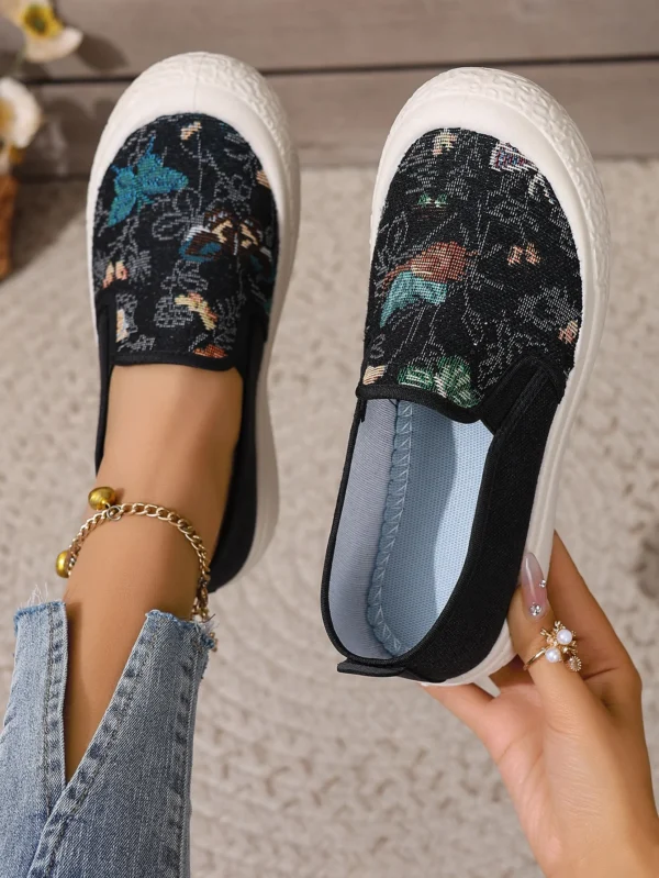 Spring and summer new women's white shoes lazy shoes casual versatile Korean version Le Fu shoes breathable thick sole fashionab - Image 3