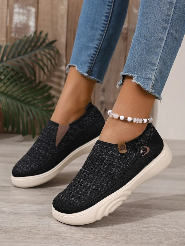 Women's Fashionable and Lightweight Casual Sports Shoes, New Breathable Soft Soled Walking Flat Shoes, Outdoor Travel Boat Shoes - Image 8