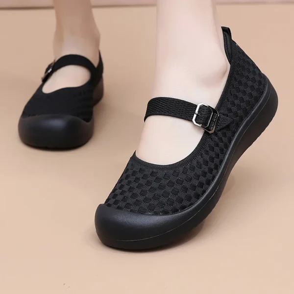 Women's Casual Shoes Summer New Breathable Fashion All-match Trendy Women's Shoes Hollow Design Flat Shoes Women's Shoes - Image 5