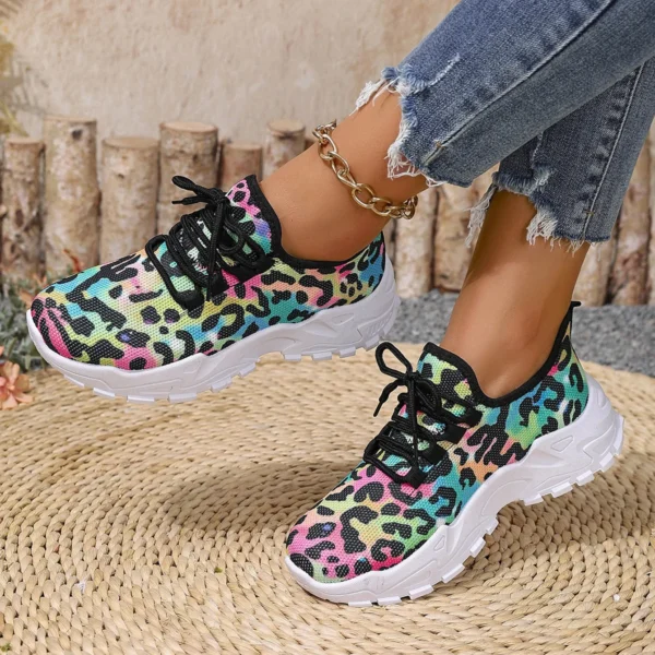 Women's Summer Shoes 2025 New Women's Casual Shoes Leopard Print Fashion All-match Comfortable Height-increasing Women's Shoes - Image 7