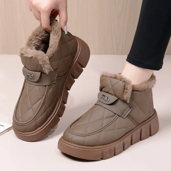 Short Snow Boots Winter New Model with Added Fleece Thickened Waterproof, Anti Slip and Warm Women's Short Boots Sneakers - Image 4