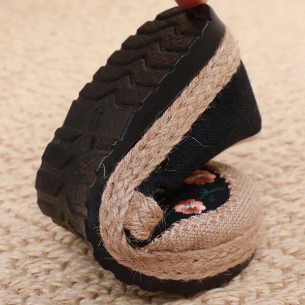 Women's Casual Shoes Summer Breathable Comfortable Embroidered Women's Shoes Canvas Shoes Embroidered Casual Shoes Flat Shoes - Image 8